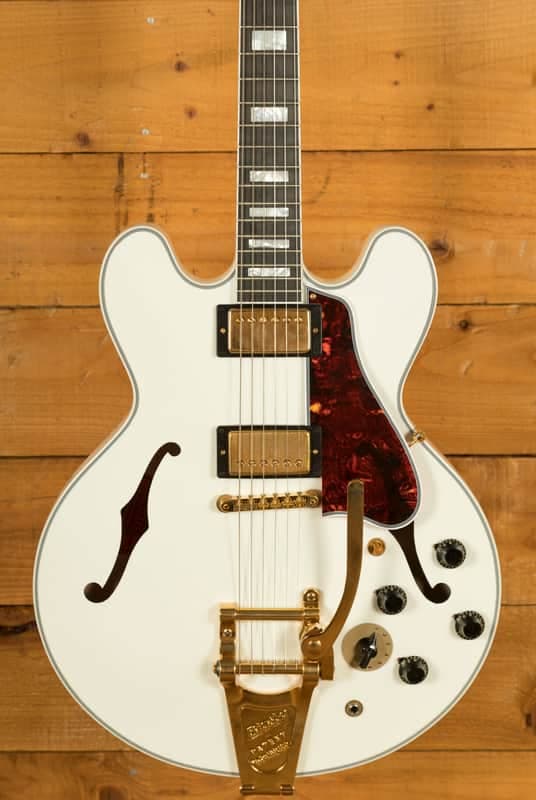 Gibson Custom Murphy Lab 1959 ES-355 Varitone Bigsby | Alpine White - Ultra Light Aged