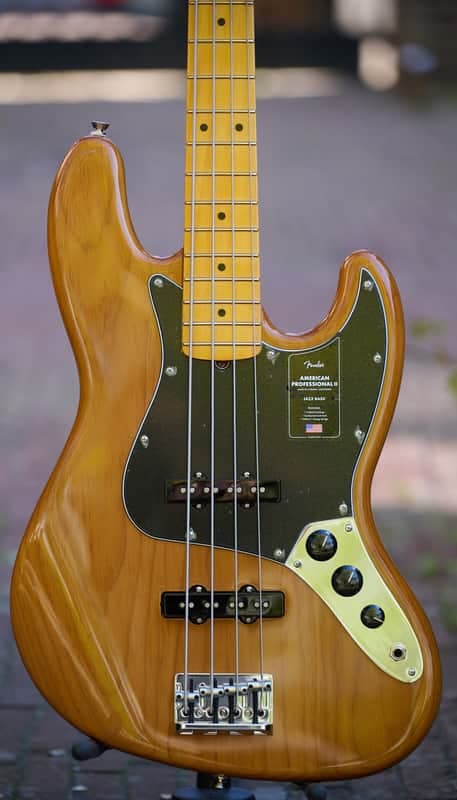 Fender American Professional II Jazz Bass Roasted Pine - Natural