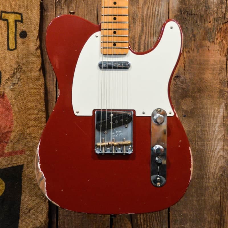 Fender Custom Shop Limited Edition Reverse '50s Telecaster Relic - Aged Cimarron Red