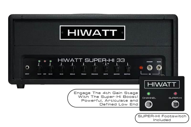 Hiwatt Super-Hi 33 Head - All Tube - Authorized Dealer