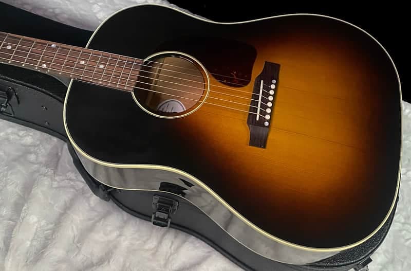 NEW! Gibson J-45 Standard Acoustic Electric Guitar - Baggs HiFi DNA System - Vintage Sunburst - Authorized Dealer - 4.5lbs - G07861