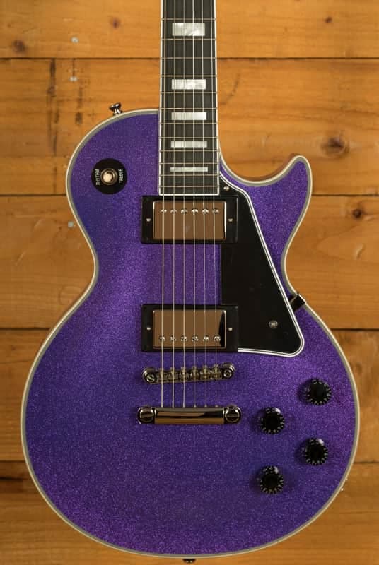 Epiphone Inspired By Gibson Custom Les Paul Custom - Amethyst Sparkle