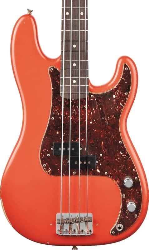 Fender Custom Shop Pino Palladino Signature Precision Bass® - Fiesta Red over Desert Sand(Pre-Order)