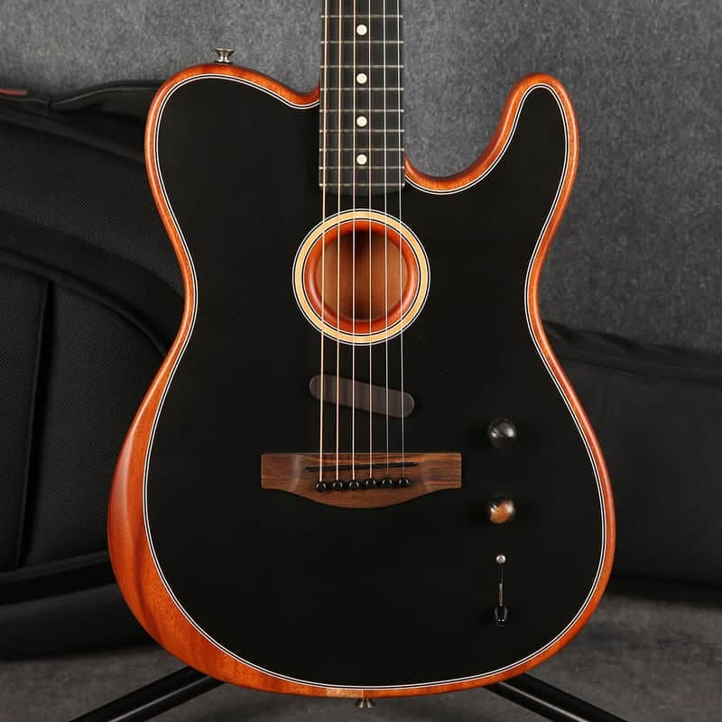 Fender USA Acoustasonic Telecaster - Black - 2nd Hand