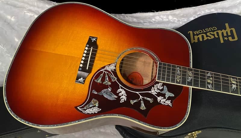 NEW! Gibson Hummingbird Custom Koa - Dealer Select - Autumnburst - Authorized Dealer - Custom Shop - 4.75 lbs - G07088