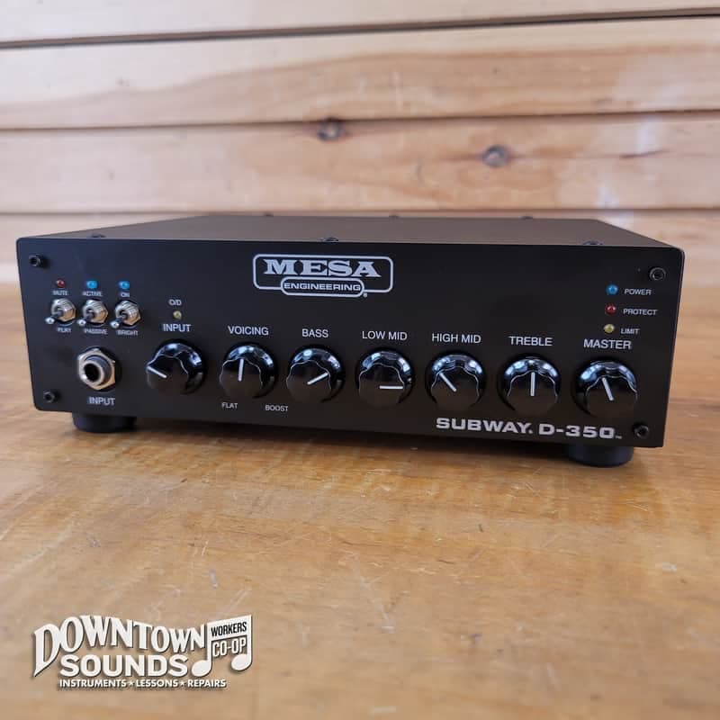 Mesa Boogie Subway D-350 Ultra-Compact Bass Amp with Gig Bag - Black