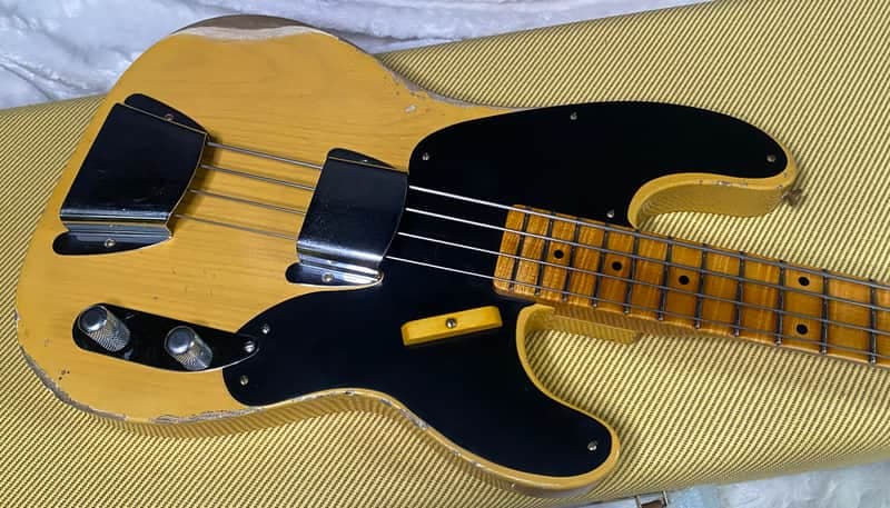 NEW! Fender Custom Shop 1951 Precision Bass Relic - Super Aged NoCaster Blonde - Authorized Dealer - 8.9 lbs - G07629