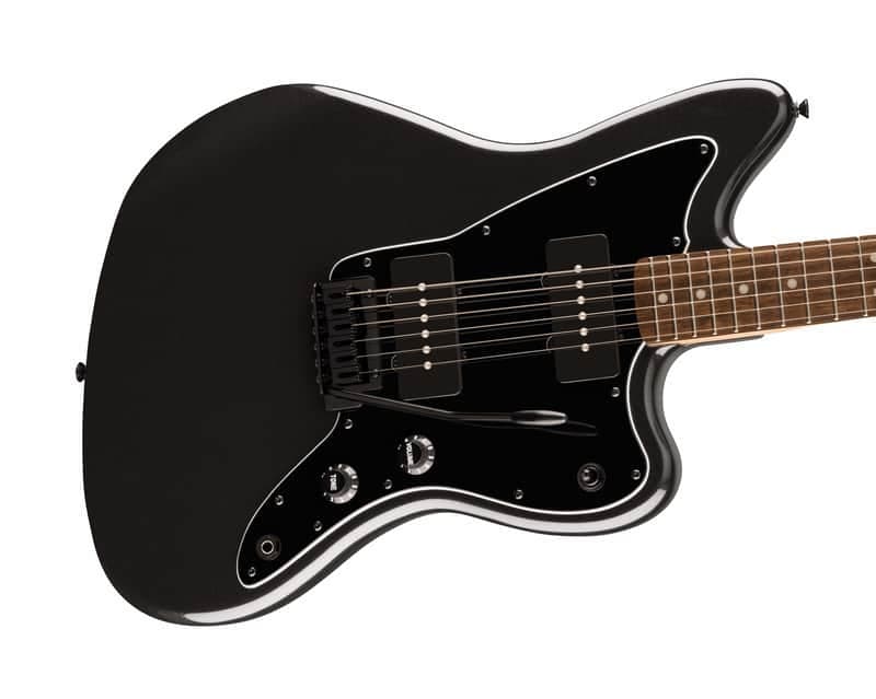 Fender Squier Fender Squier FSR Affinity Series Jazzmaster - Metallic Black w/Matching Headstock
