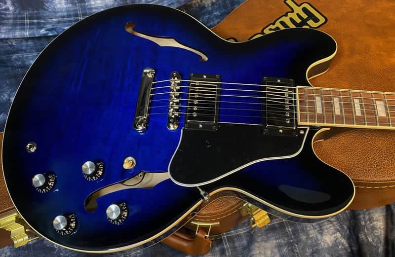 NEW! ! Gibson ES-335 Block Inlay - Figured - Limited Color Collection - Ocean Burst - Authorized Dealer - Beautiful Quilted Maple - 8.3lbs - G04620