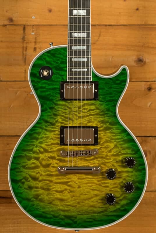 Gibson Custom Les Paul Custom 7A Quilt | Iguanaburst Gloss