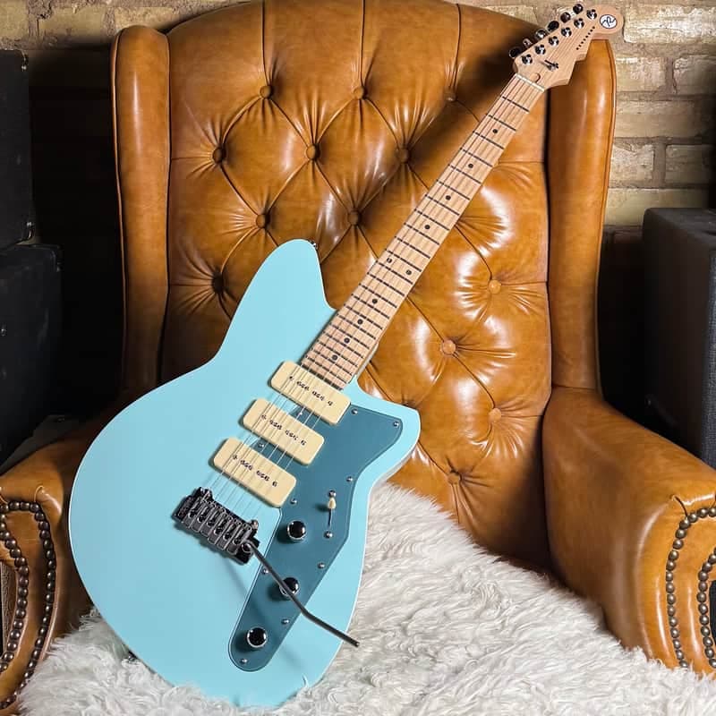 Reverend Jetstream 390 Chronic Blue 3 P90 Electric Guitar! New W/ Original Box & Paperwork!