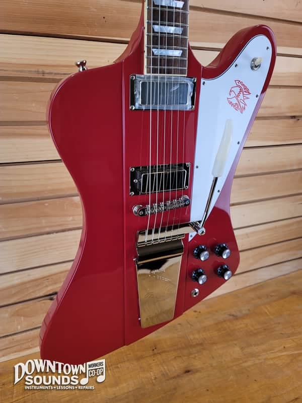 Epiphone Inspired By Gibson 1963 Firebird V with Hard Case - Ember Red