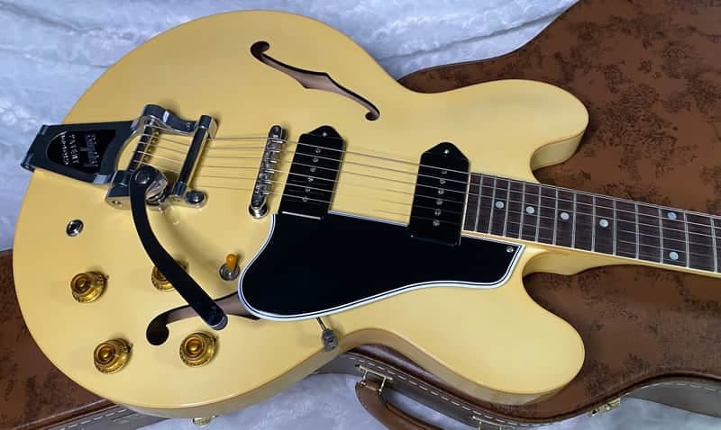 NEW! Gibson Custom 1959 ES-330 Reissue Bigsby - Antique White VOS - 6.8lbs - Authorized Dealer - G07552