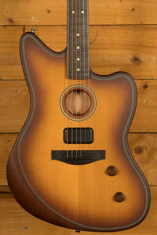 Fender Acoustasonic Standard Jazzmaster - Rosewood - Honey Burst