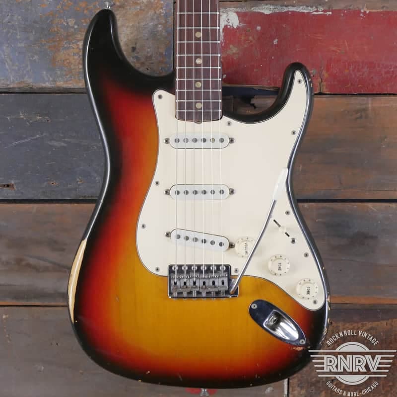 1971 Fender Stratocaster Sunburst LAst of the 4 Bolt Strats