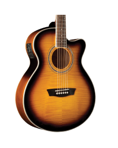 Washburn EA15ATB-A FW-Mini Jumbo Acoustic-Electric Guitar Tobacco Burst TGF33