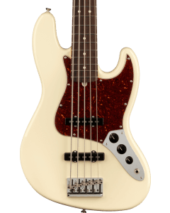 Fender American Professional II Jazz Bass V. Rosewood Fingerboard, Olympic White TGF33