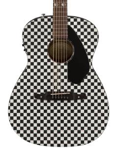 Fender Tim Armstrong Hellcat Acoustic Guitar. Walnut Fingerboard, Checkerboard TGF33