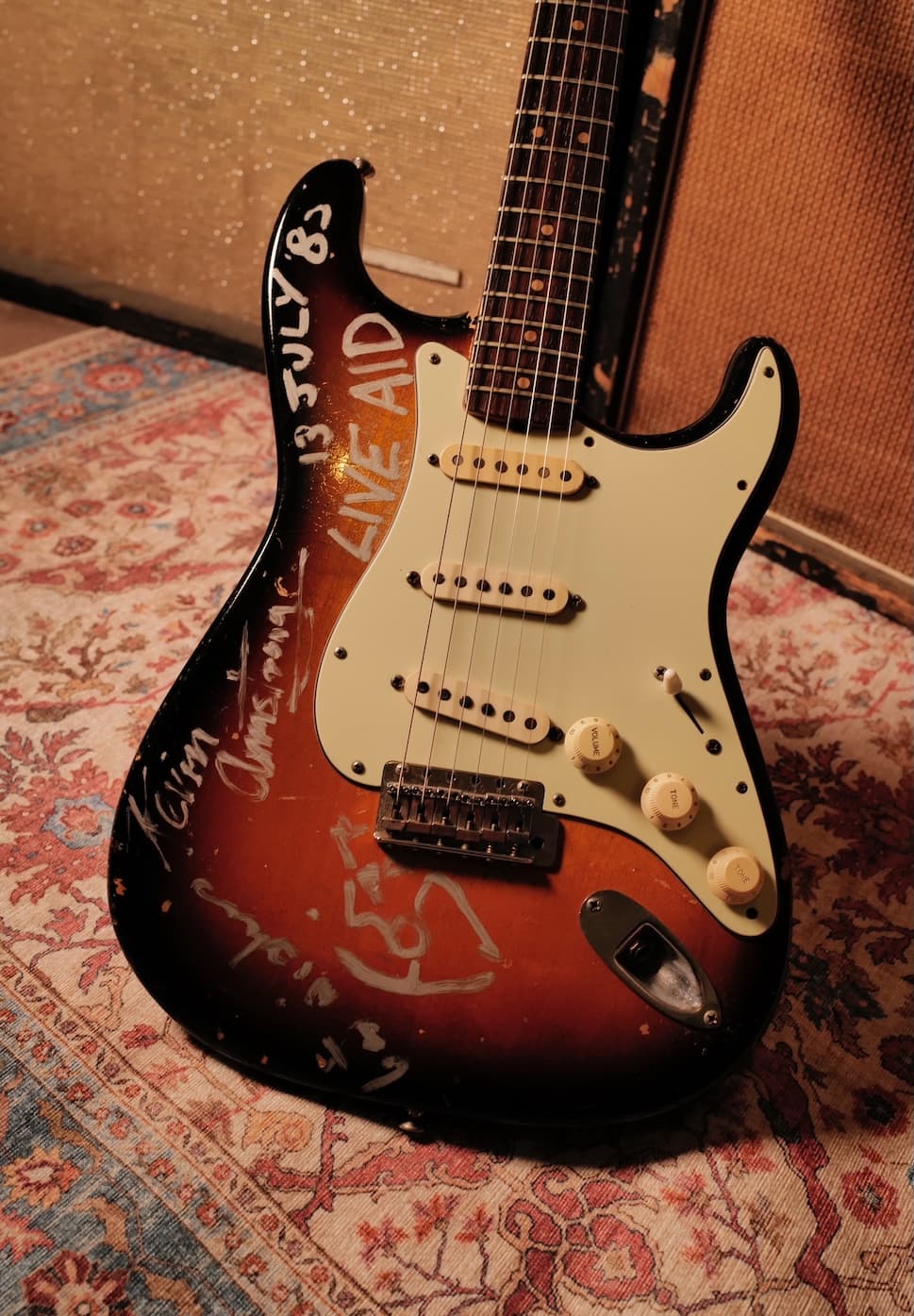 Fender Stratocaster 1963 Live Aid Ex Kevin Armstrong (David Bowie Iggy Pop)